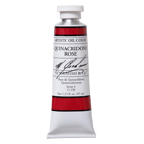 M. Graham & Co., Artists', Oil Paint, 1.25oz, Quinacridone Rose